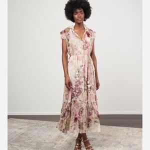zimmermann dancer flutter dress - alabaster garden floral